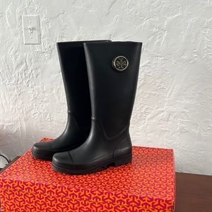 Tory Burch rain boots-rubber/Veg Leather
